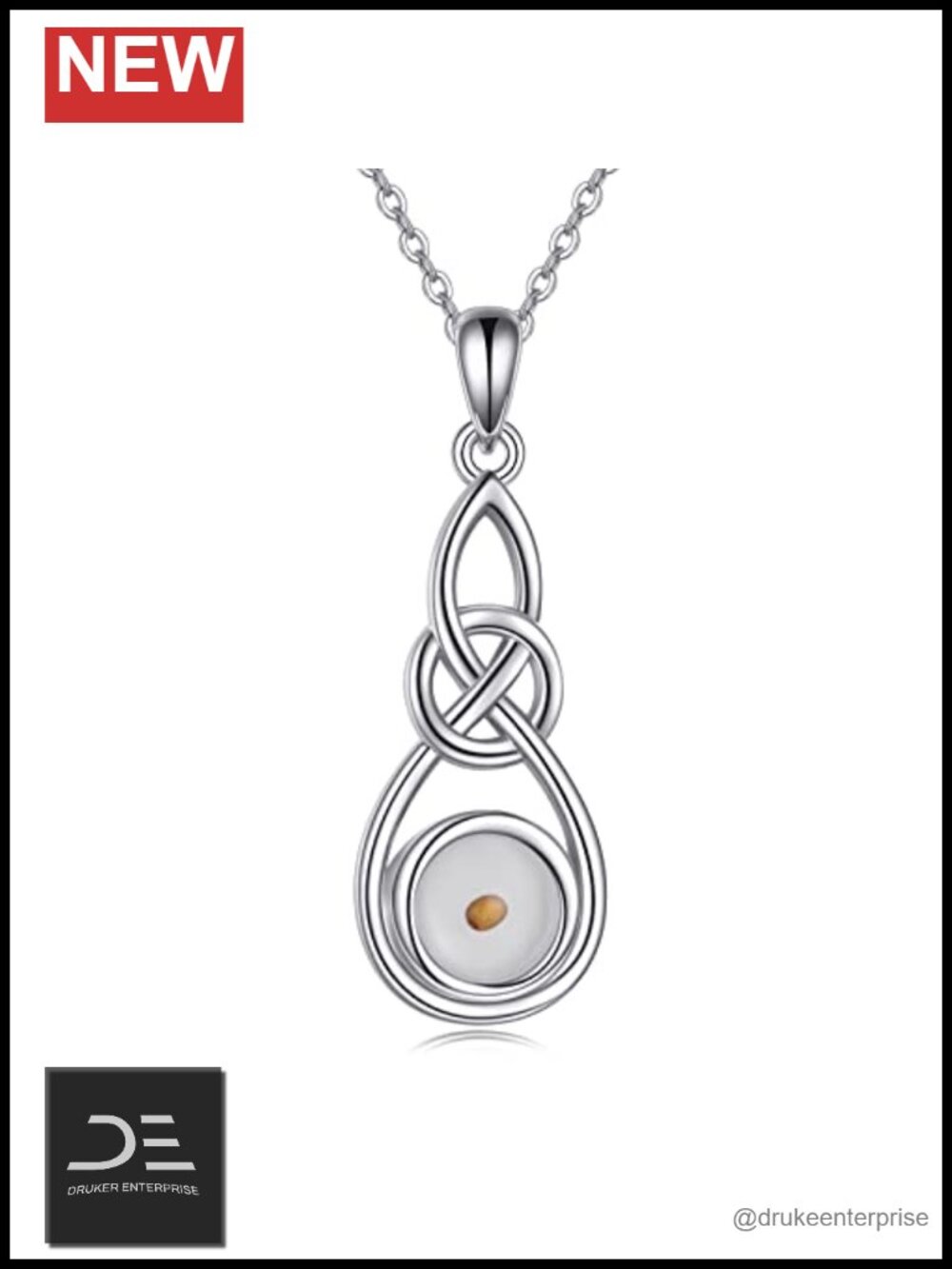 Sterling Silver Mustard Seed Pendant Necklace Faith Jewelry